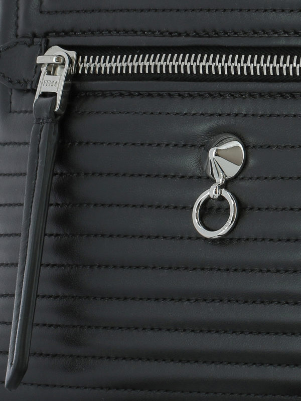 Quilted leather mini backpack shop online: FENDI
