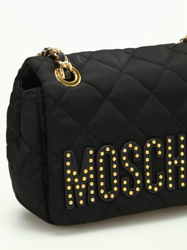 Tracolla in tessuto trapuntato shop online: MOSCHINO