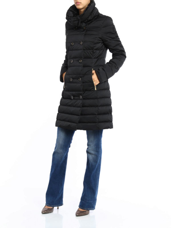 Langer Daunenmantel - Schwarz shop online: Montecore