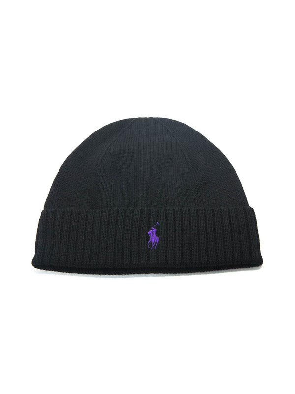 RALPH LAUREN: ニットキャップ - ビーニー帽 メンズ - 黒