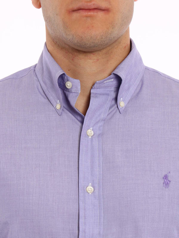 RALPH LAUREN buy online Cotton slim fit shirt with logo