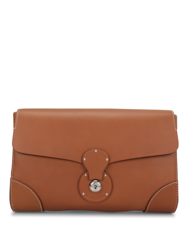 RALPH LAUREN: clutches - Saddle Calfskin Ricky Clutch