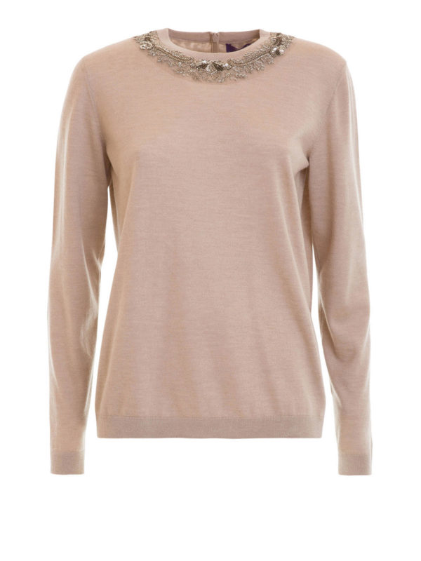 RALPH LAUREN: Strickpullover mit Rundhalsausschnitt - Pullover Mit Rundhalsausschnitt