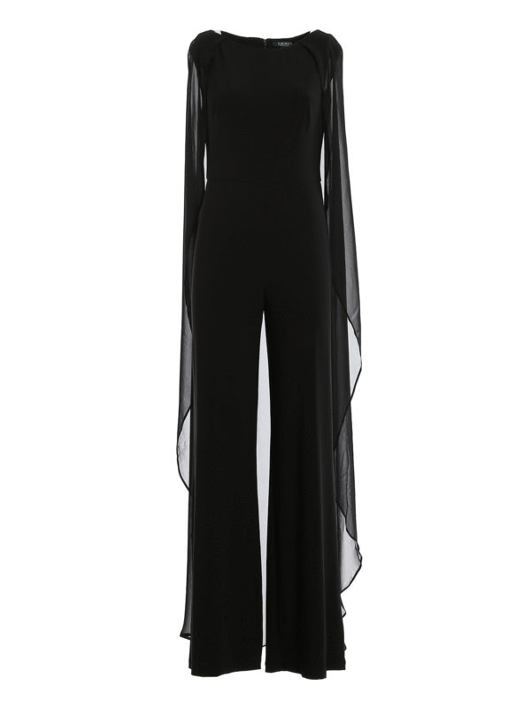 RALPH LAUREN: jumpsuits - Sleeveless black jumpsuit