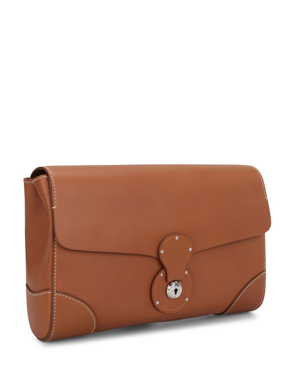 RALPH LAUREN: clutches online - Saddle Calfskin Ricky Clutch