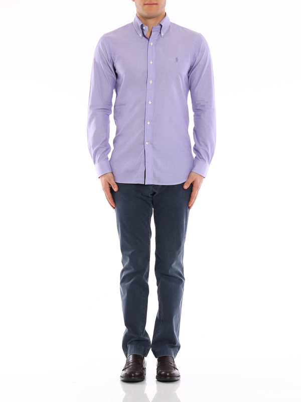 RALPH LAUREN: shirts online - Cotton slim fit shirt with logo