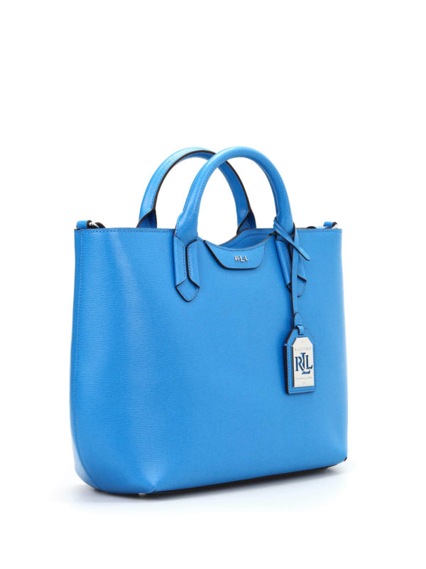 RALPH LAUREN: totes bags online - Texture effect leather tote
