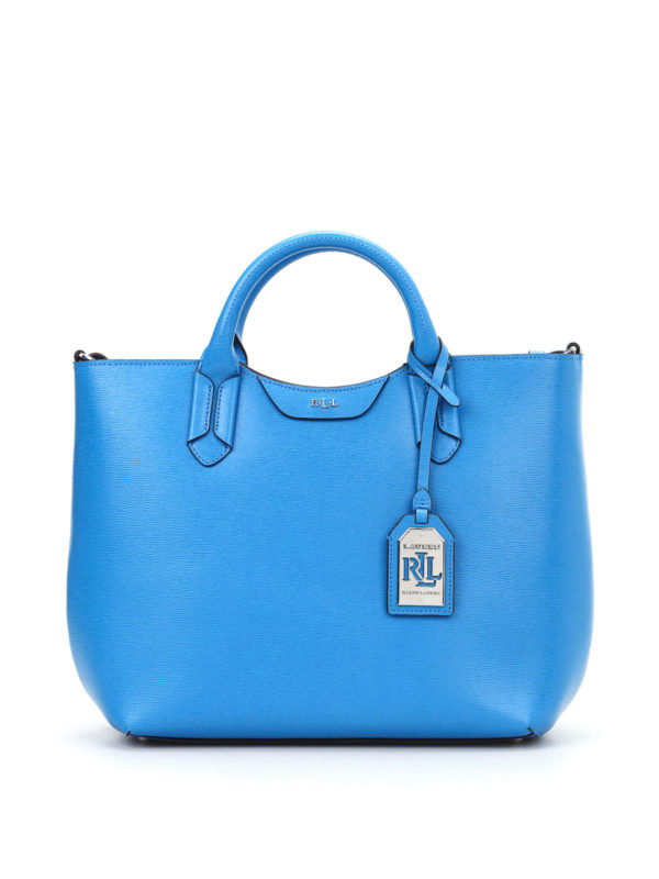 RALPH LAUREN: totes bags - Texture effect leather tote