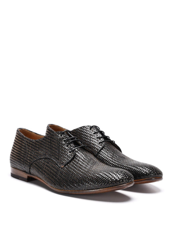 RAPARO: lace-ups shoes online - Woven leather shoes