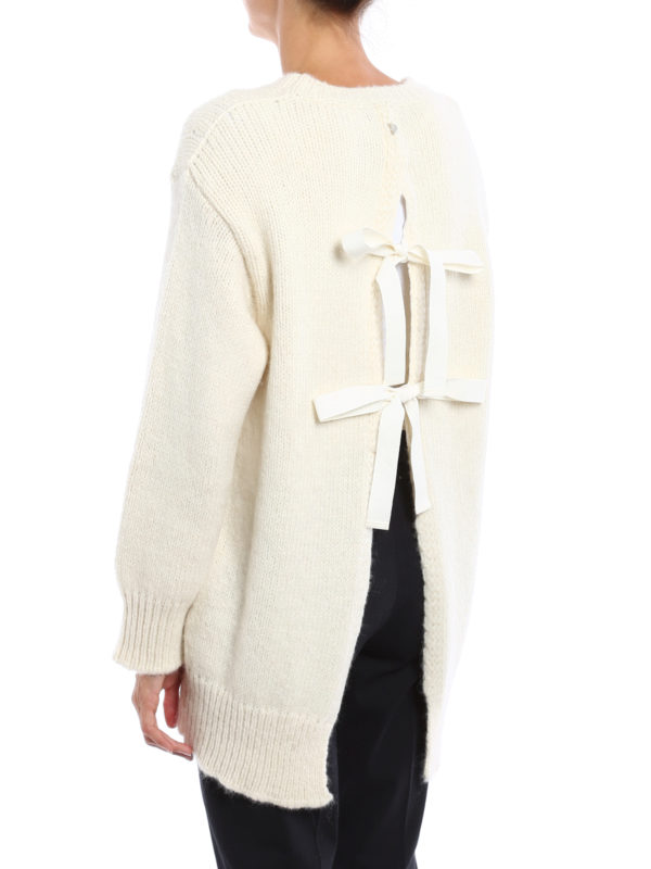 Rear vent egg-shaped comfy pullover shop online: DONDUP