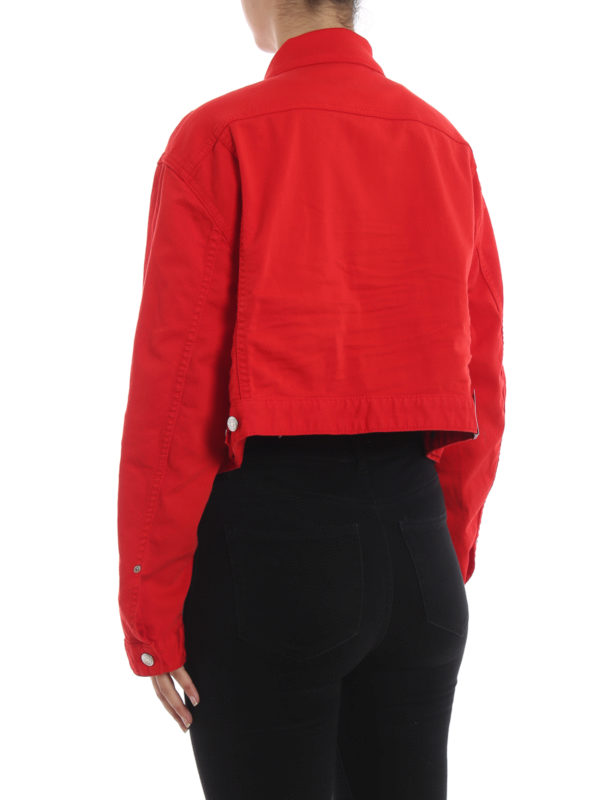 Jeansjacke - Rot shop online: DSQUARED2