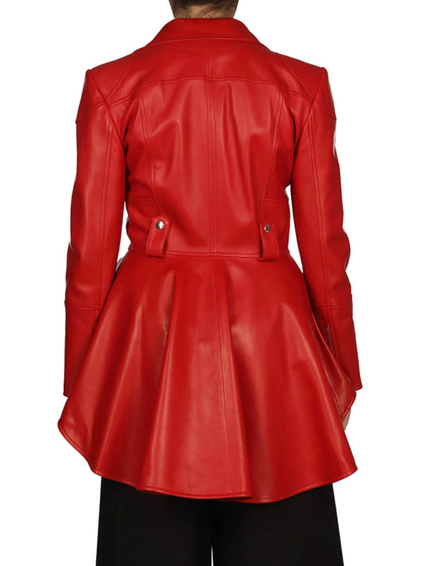 Lederjacke - Rot shop online: ALEXANDER MCQUEEN