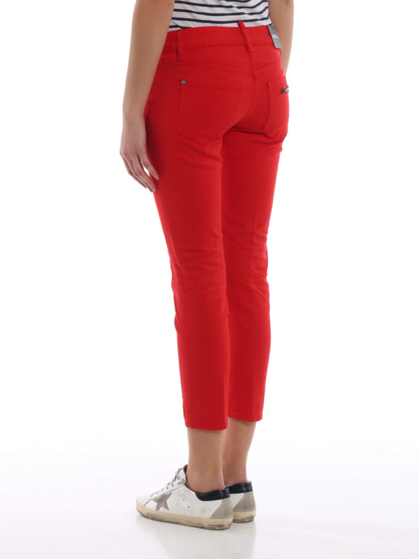 Vaqueros Rectos - Rojo shop online: DSQUARED2