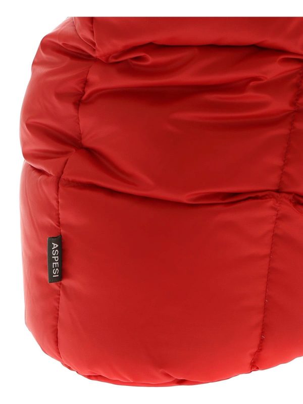 Red quilted bag shop online: ASPESI