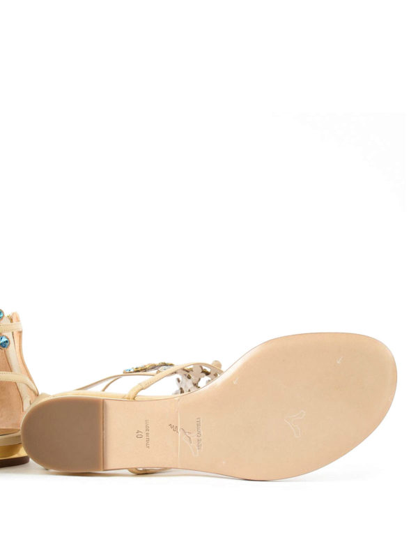 RENE CAOVILLA buy online Crystal detailed leather sandals