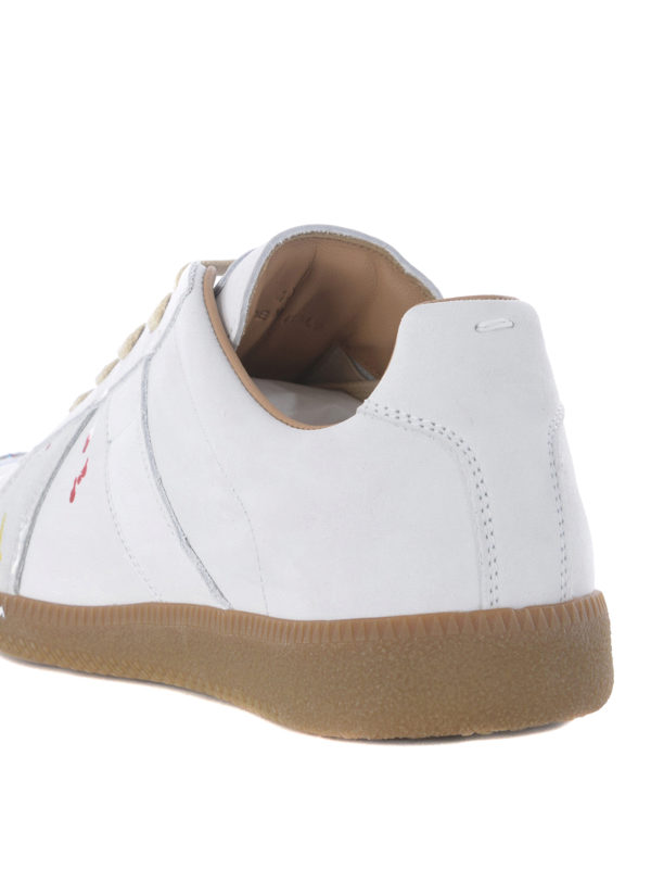 Replica varnish spot nubuck sneakers shop online: Maison Margiela