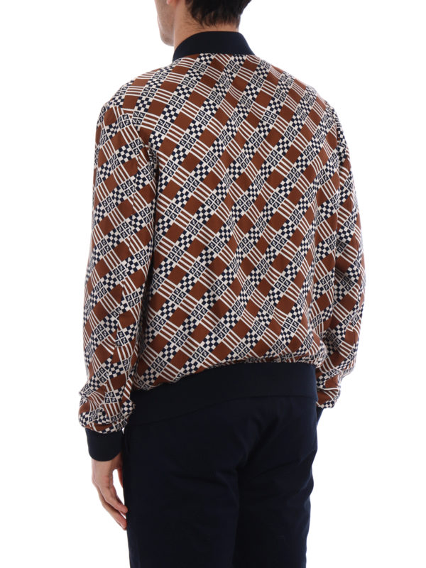 Reversible silk bomber jacket shop online: FENDI