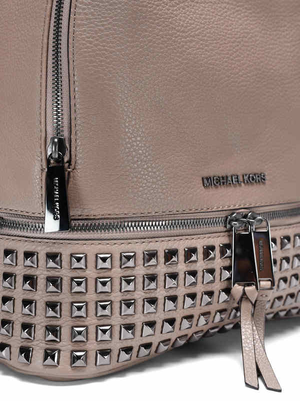 Rhea Medium studded backpack shop online: MICHAEL KORS