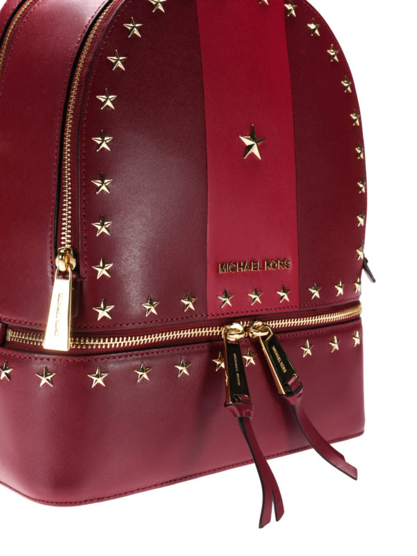 Rhea red backpack shop online: MICHAEL KORS