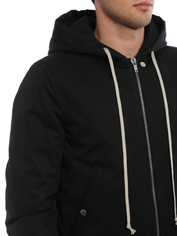 ジャケット・アウター Rick Owens HOODED FLIGHT BOMBER 48 Rick Owens HOODED FLIGHT BOMBER