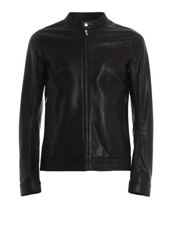 RICK OWENS HUN: leather jacket - Leather jacket