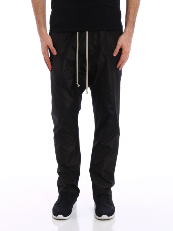 RICK OWENS HUN: casual trousers online - Silk drop crotch trousers