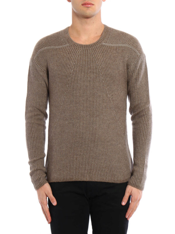 RICK OWENS HUN: Strickpullover mit Rundhalsausschnitt online - Pullover Mit Rundhalsausschnitt