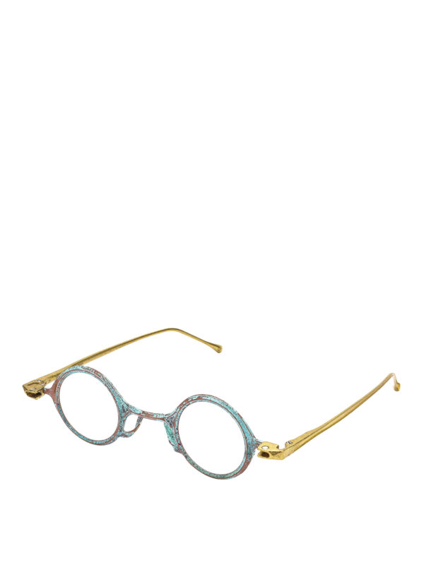 RIGARDS: Glasses - Two-tone copper eyeglasses