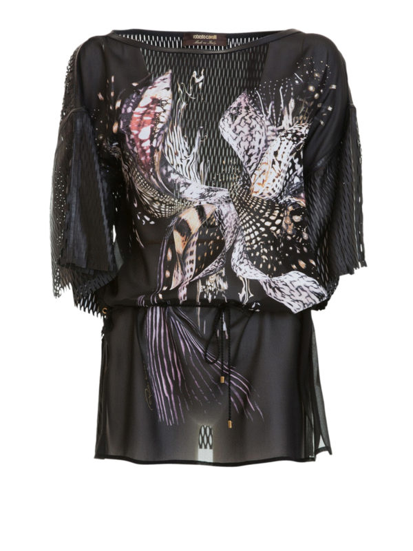 ROBERTO CAVALLI: Blusen - Bluse - Schwarz