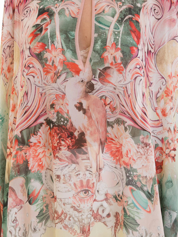 ROBERTO CAVALLI buy online Phoenix silk kaftan