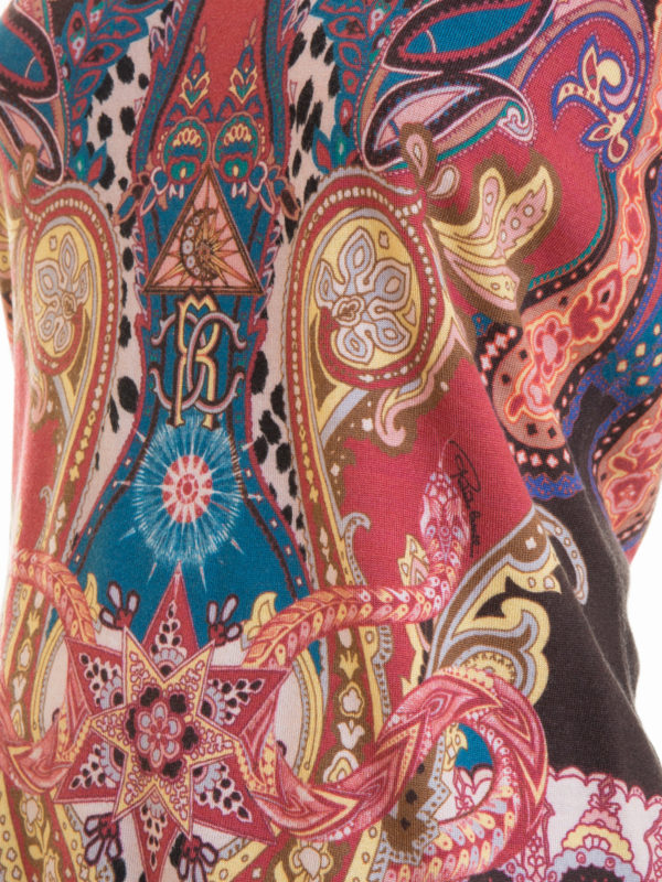 ROBERTO CAVALLI buy online Sherazade wool cashmere silk top