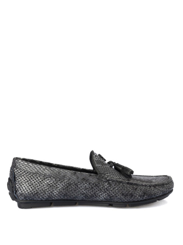 ROBERTO CAVALLI: Mocassins & Chaussures bateau - Mocassin  - Gris