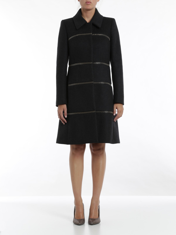 ROBERTO CAVALLI: knee length coats online - Studded coat