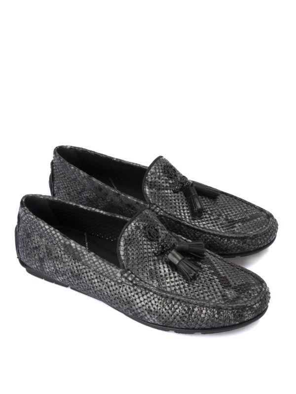 ROBERTO CAVALLI: Mocassins & Chaussures bateau online - Mocassin  - Gris