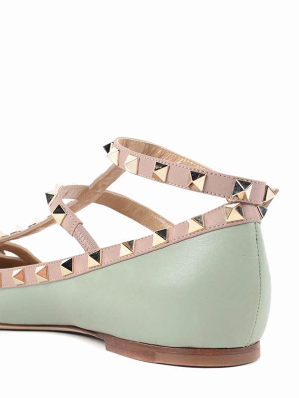 Rockstud flats shop online: VALENTINO GARAVANI