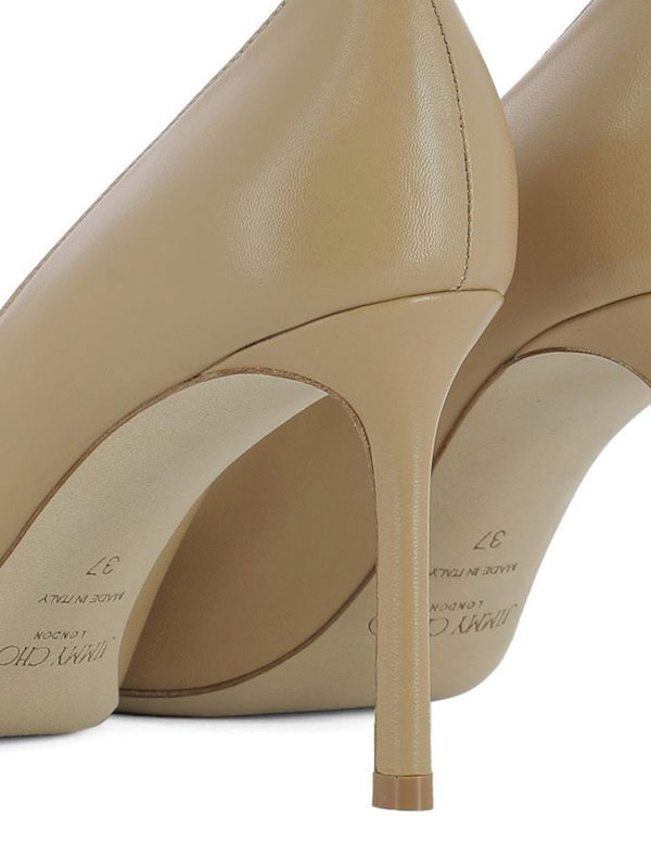 Romy 85 leather nude pumps shop online: JIMMY CHOO