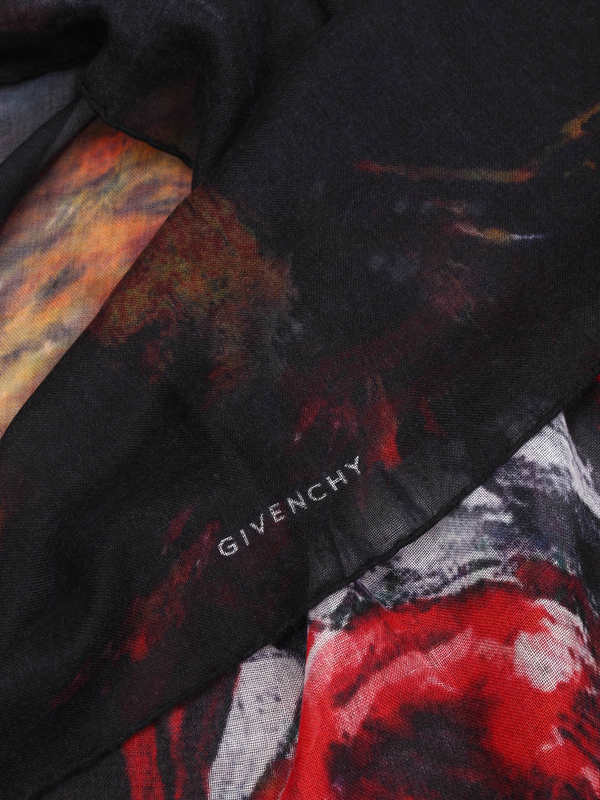 Rottweiler cashmere scarf shop online: GIVENCHY