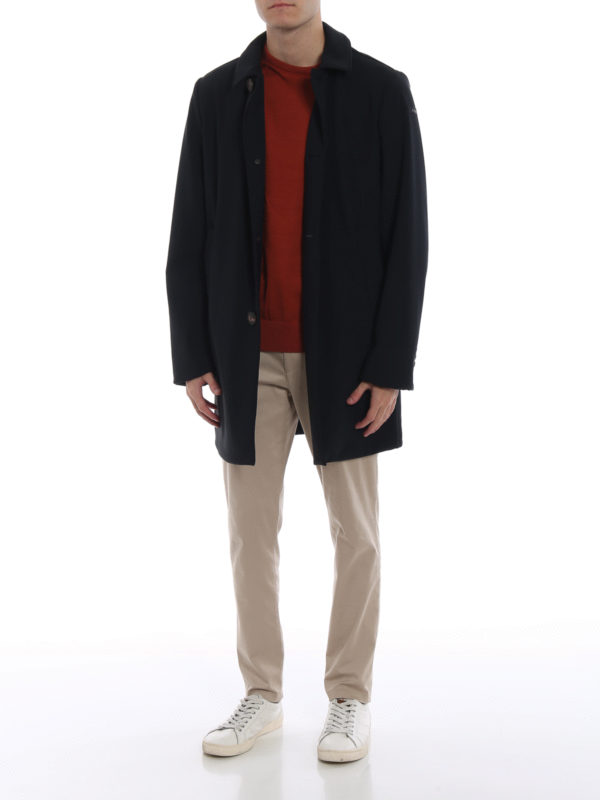 RRD: padded coats online - Dark blue super matt stretch Thermo Coat