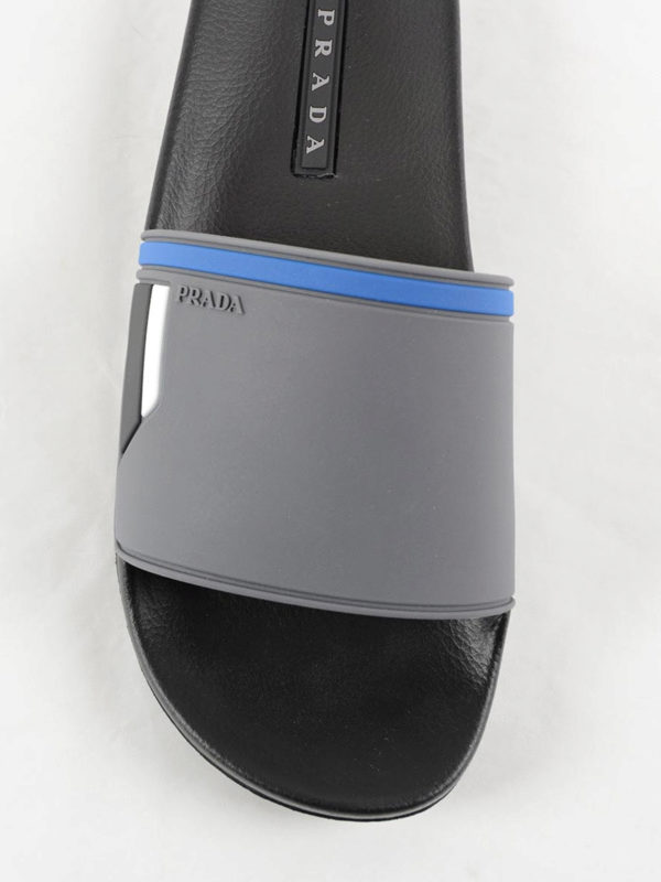 Rubber slides shop online: PRADA LINEA ROSSA