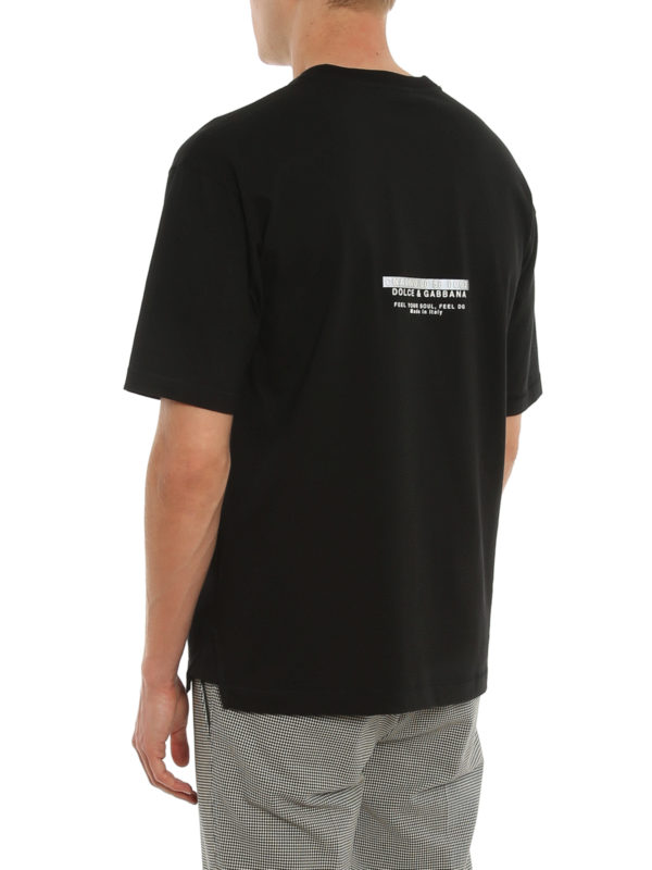Rubberised logo T-shirt shop online: DOLCE & GABBANA