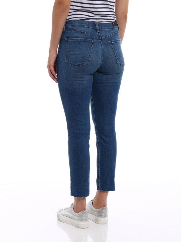 j brand cigarette leg jeans J Brand Ruby cigarette crop jeans - Medium Wash