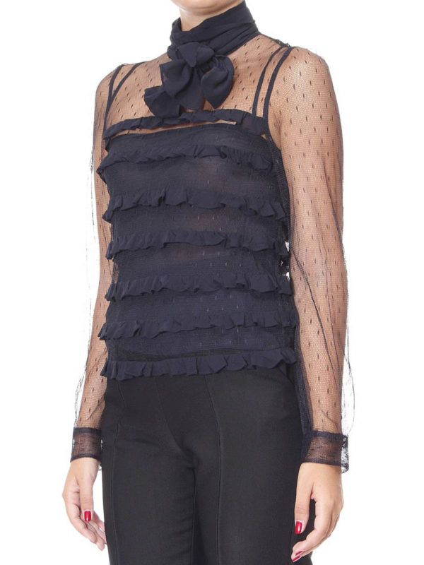 Bluse - Blau shop online: VALENTINO RED