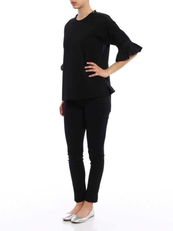 Ruffled blouse shop online: MONCLER