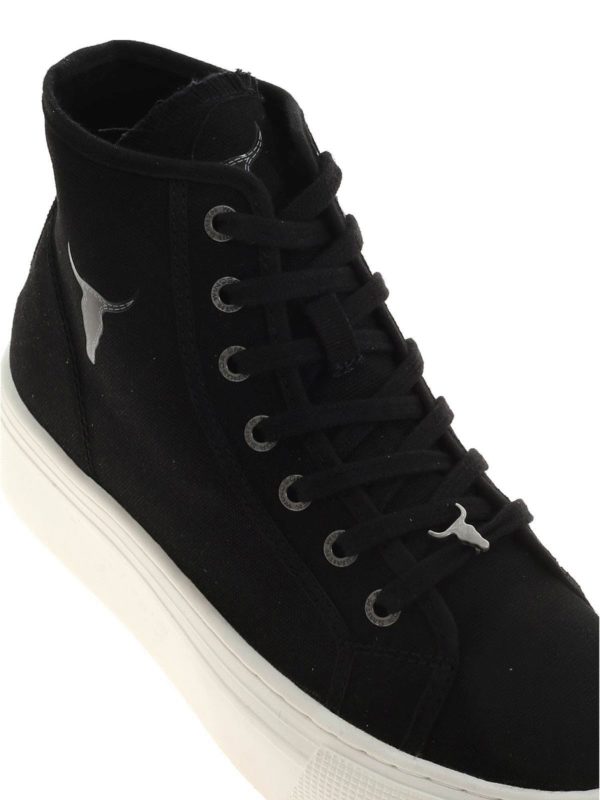 Runaway sneakers in black shop online: Windsor Smith