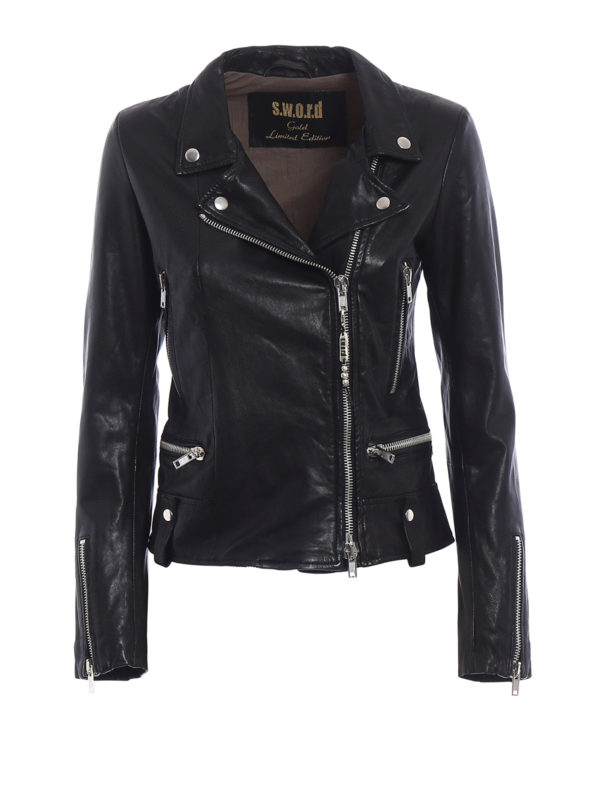 S.W.O.R.D 6.6.44: leather jacket - Soft leather fitted jacket