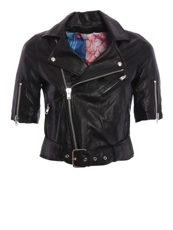S.W.O.R.D: leather jacket - Short sleeves leather jacket