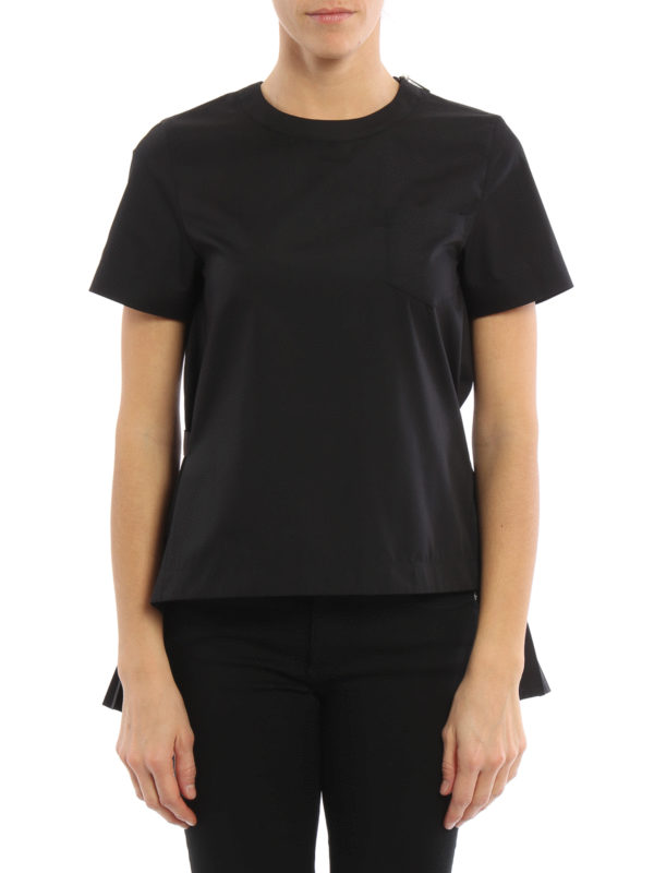 Sacai: blouses online - Pleated back blouse
