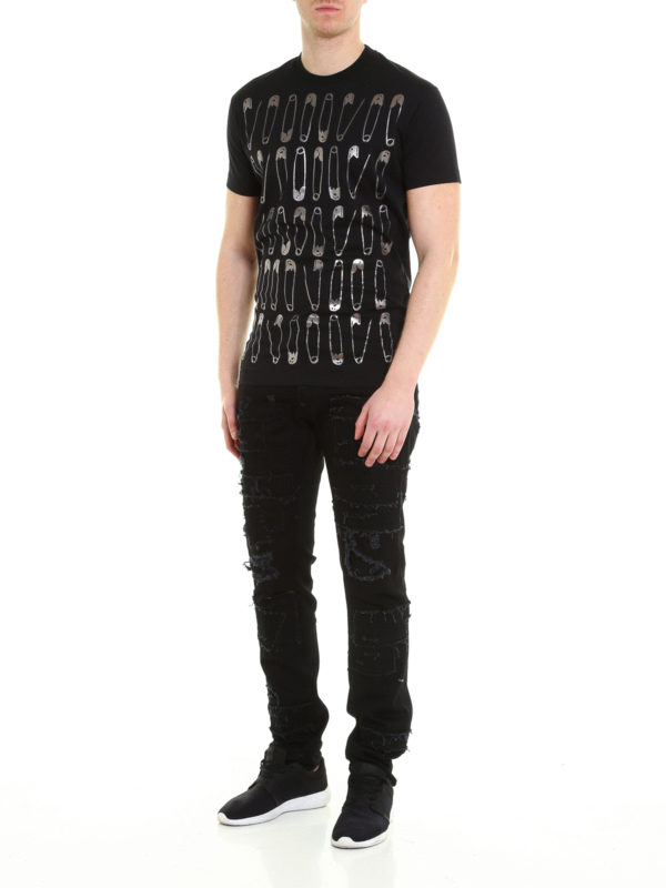 Tシャツ メンズ - 黒 shop online: DSQUARED2