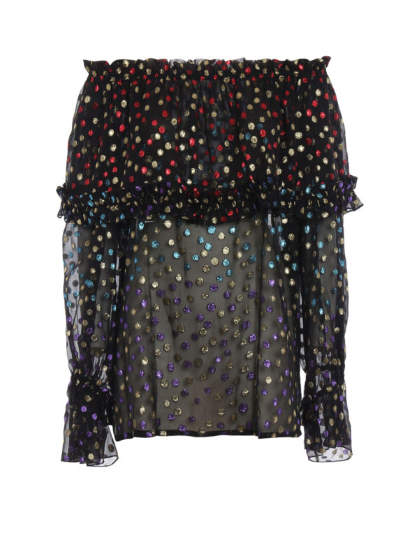 SAINT LAURENT: Blusen - Bluse - Schwarz