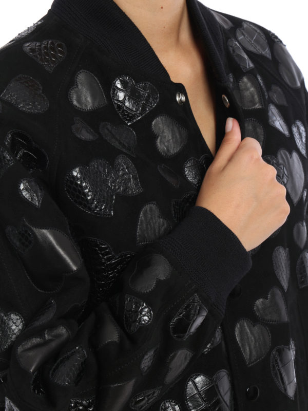 SAINT LAURENT buy online Lederjacke - Einfarbig